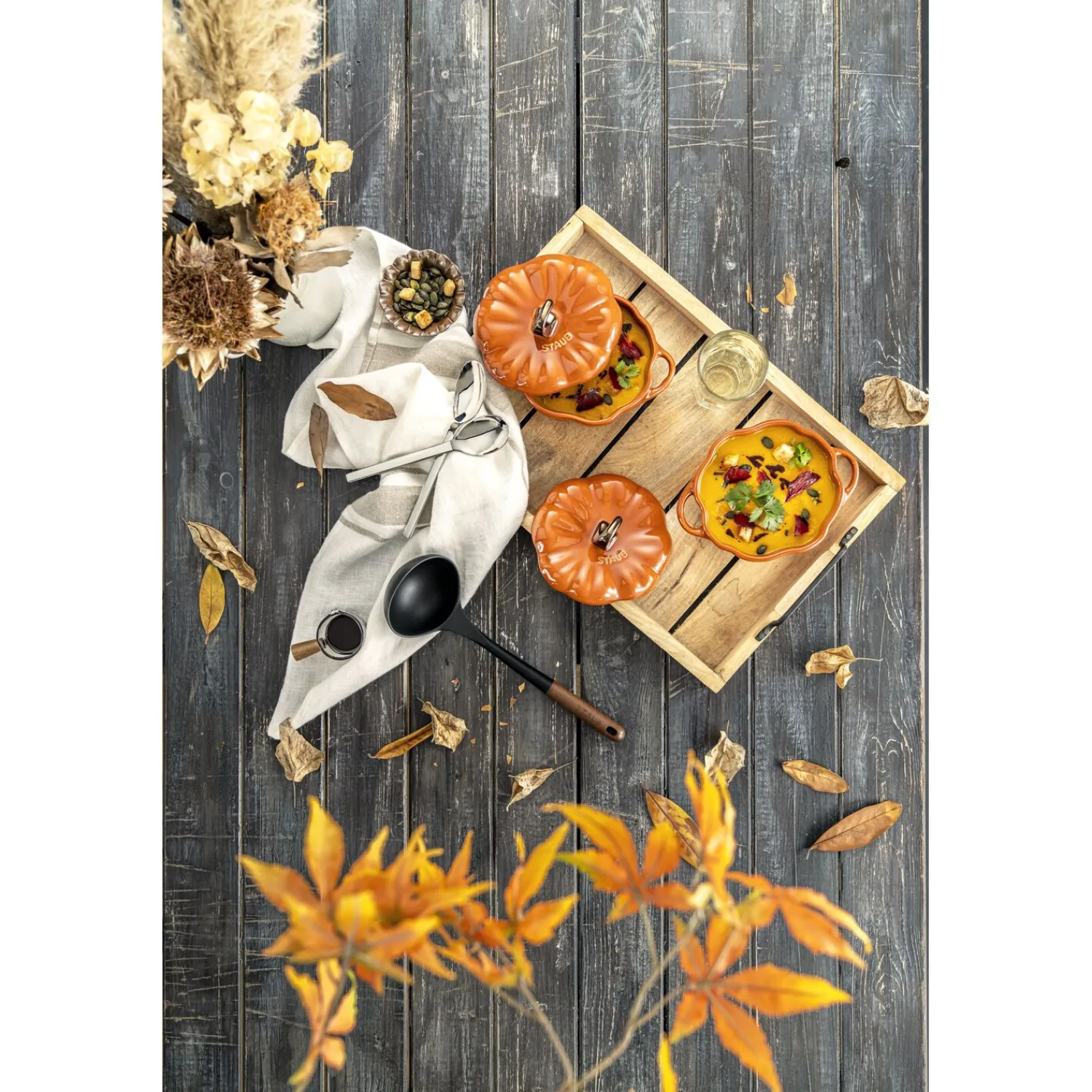 Staub Cocotte 15 cm, Citrouille, , Céramique Cannelle Outlet