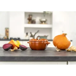 Staub Cocotte 15 cm, Citrouille, , Céramique Cannelle Outlet