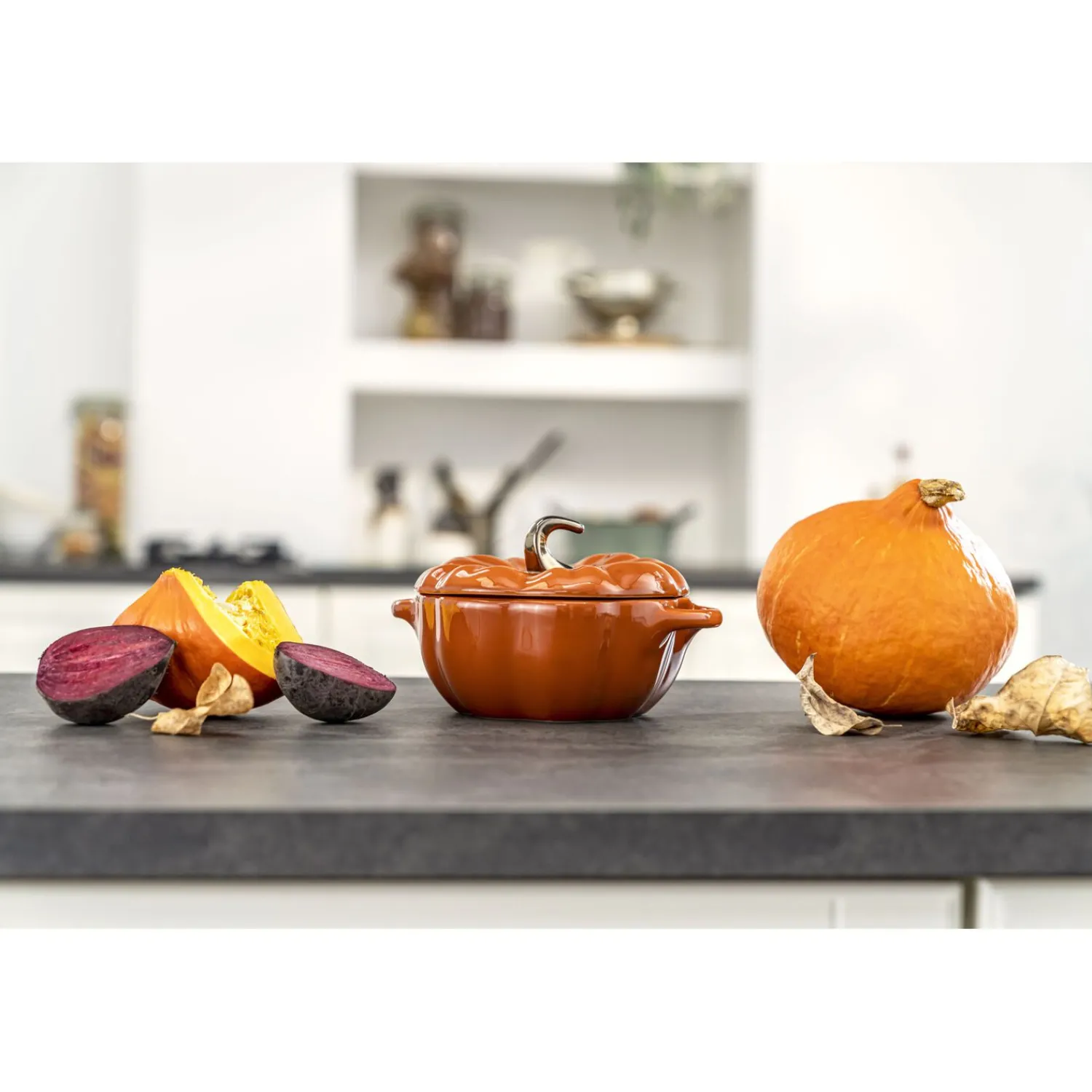 Staub Cocotte 15 cm, Citrouille, , Céramique Cannelle Outlet