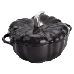 Staub Cocotte 24 cm, Citrouille, , Fonte Noir mat Discount