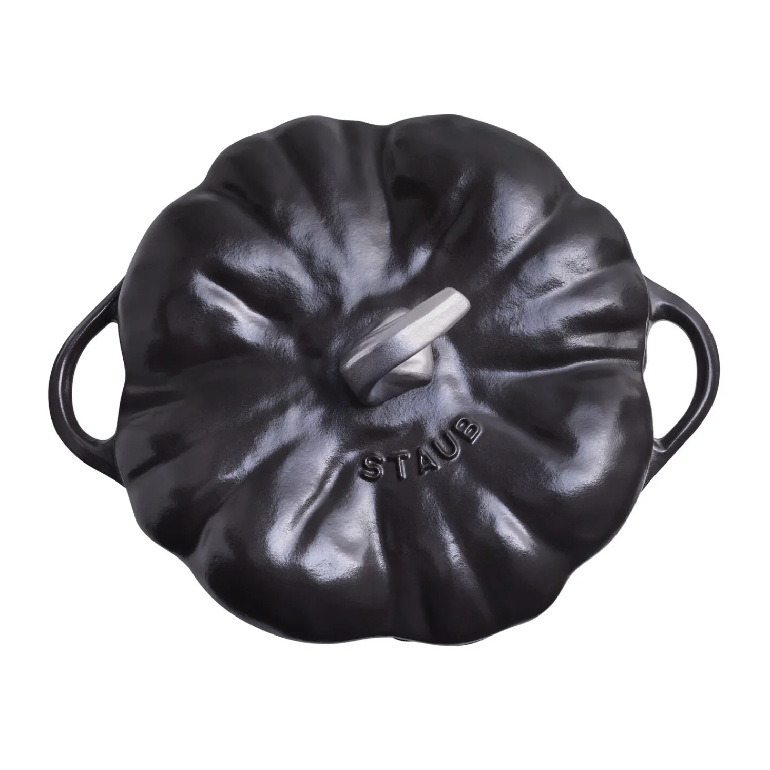 Staub Cocotte 24 cm, Citrouille, , Fonte Noir mat Discount