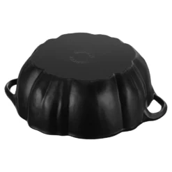 Staub Cocotte 24 cm, Citrouille, , Fonte Noir mat Discount