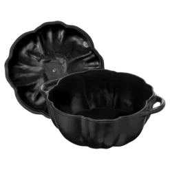 Staub Cocotte 24 cm, Citrouille, , Fonte Noir mat Discount
