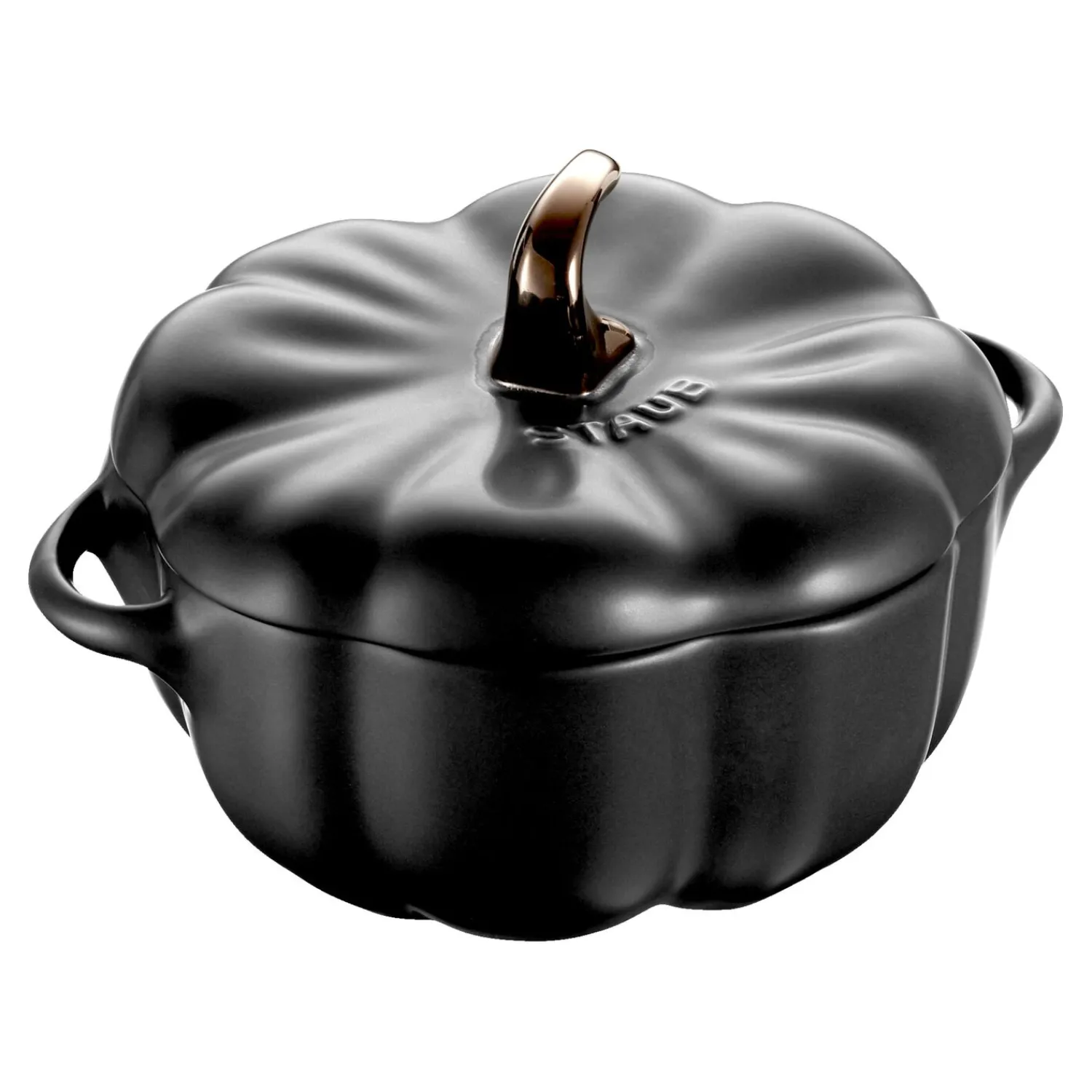 Staub Cocotte 12 cm, Citrouille, , Céramique Noir mat Sale