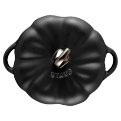 Staub Cocotte 12 cm, Citrouille, , Céramique Noir mat Sale