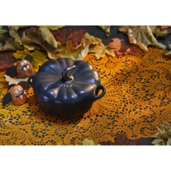 Staub Cocotte 12 cm, Citrouille, , Céramique Noir mat Sale