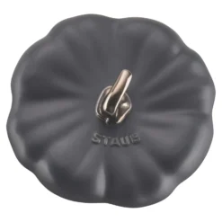 Staub Cocotte 15 cm, Citrouille, , Céramique Noir mat New