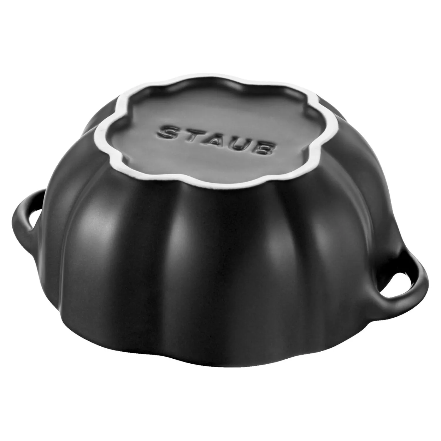Staub Cocotte 15 cm, Citrouille, , Céramique Noir mat New