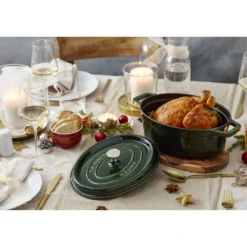 Staub Cocotte 31 cm, Ovale, , Fonte Basilic Hot