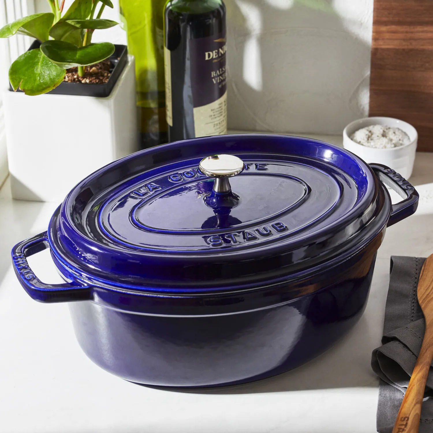 Staub Cocotte 29 cm, Ovale, , Fonte Bleu intense