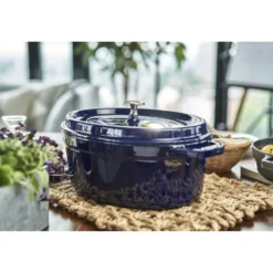 Staub Cocotte 29 cm, Ovale, , Fonte Bleu intense