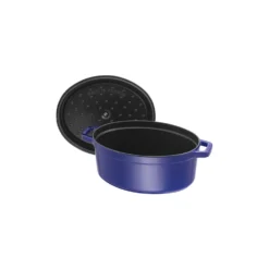 Staub Cocotte 33 cm, Ovale, , Fonte Bleu intense Discount