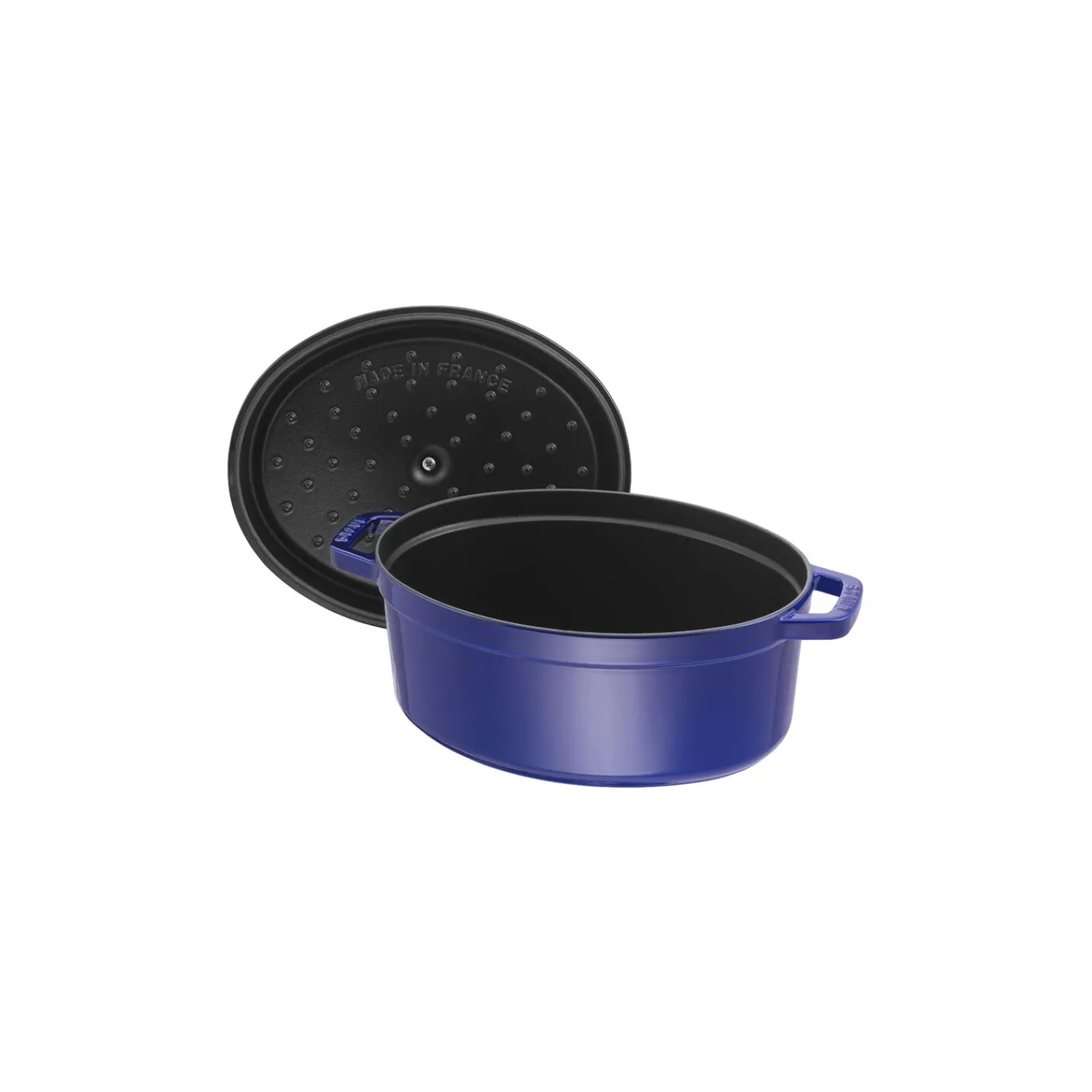 Staub Cocotte 33 cm, Ovale, , Fonte Bleu intense Discount