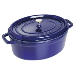 Staub Cocotte 31 cm, Ovale, , Fonte Bleu intense Best