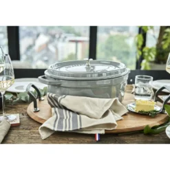 Staub Cocotte 37 cm, Ovale, , Fonte Gris graphite Outlet