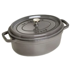 Staub Cocotte 29 cm, Ovale, , Fonte Gris graphite Online