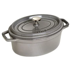 Staub Cocotte 23 cm, Ovale, , Fonte Gris graphite Outlet