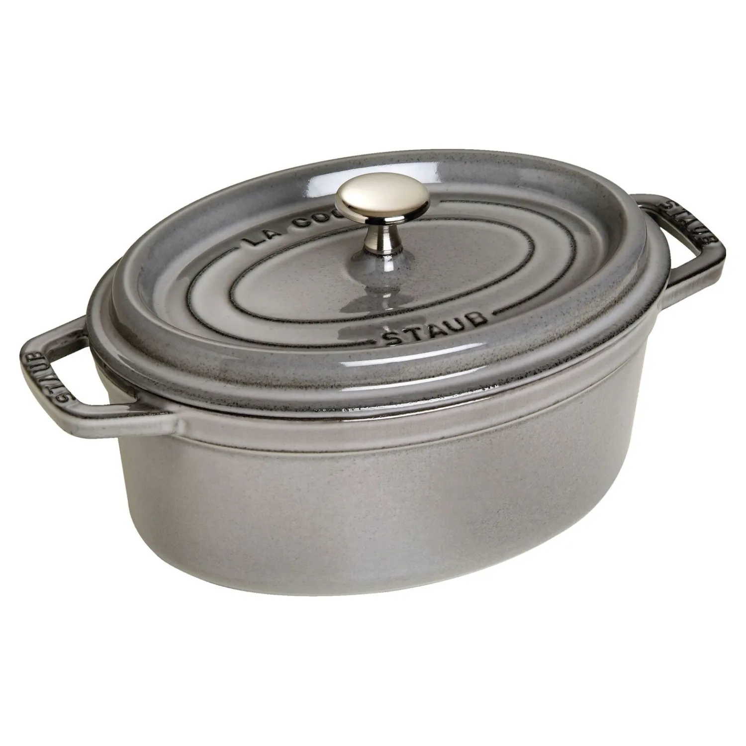 Staub Cocotte 23 cm, Ovale, , Fonte Gris graphite Outlet