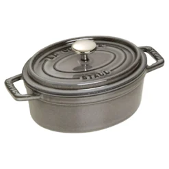 Staub Cocotte 17 cm, Ovale, , Fonte Gris graphite Online
