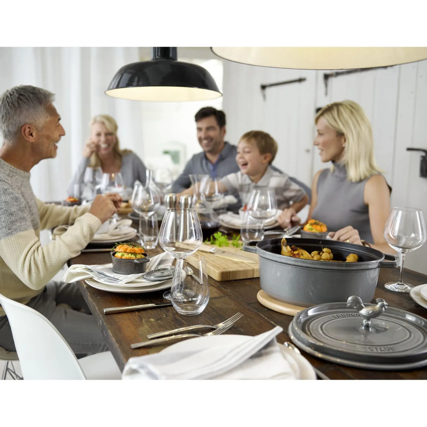 Staub Cocotte 27 cm, Ovale, , Fonte Gris graphite New