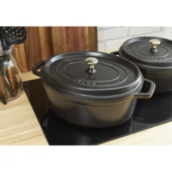 Staub Cocotte 27 cm, Ovale, , Fonte Noir mat Best