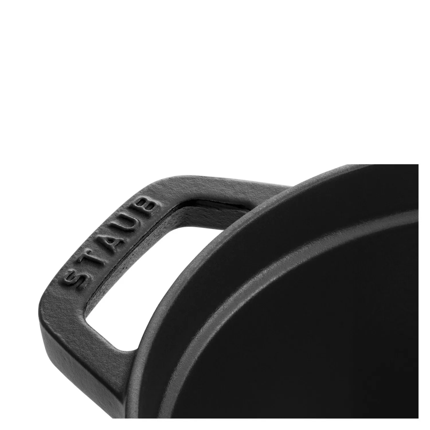 Staub Cocotte 15 cm, Ovale, , Fonte Noir mat Hot