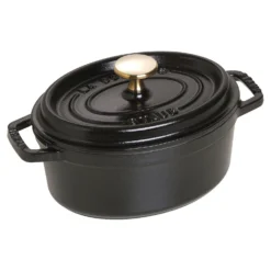 Staub Cocotte 17 cm, Ovale, , Fonte Noir mat