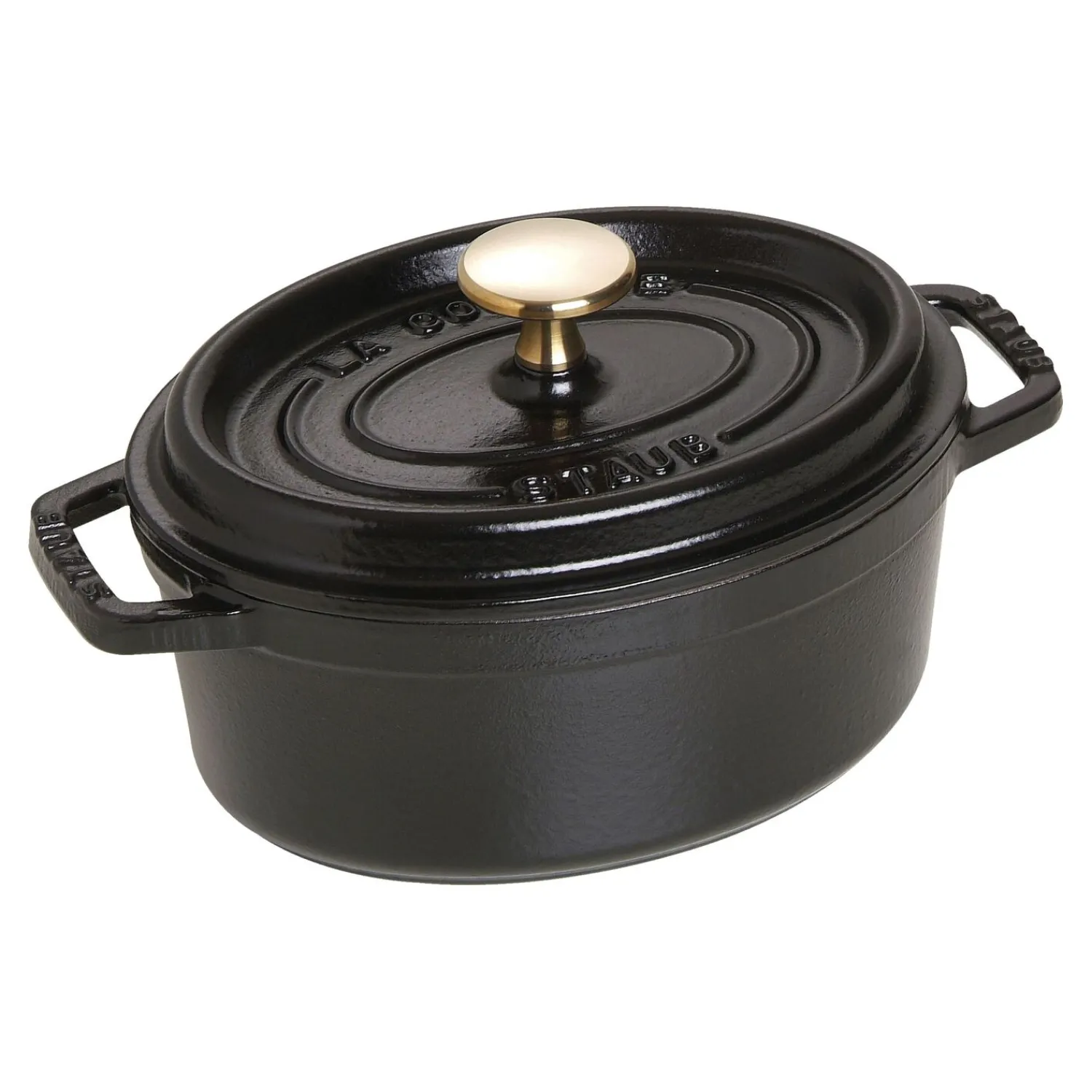 Staub Cocotte 17 cm, Ovale, , Fonte Noir mat