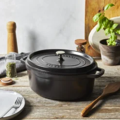 Staub Cocotte 31 cm, Ovale, , Fonte Noir mat