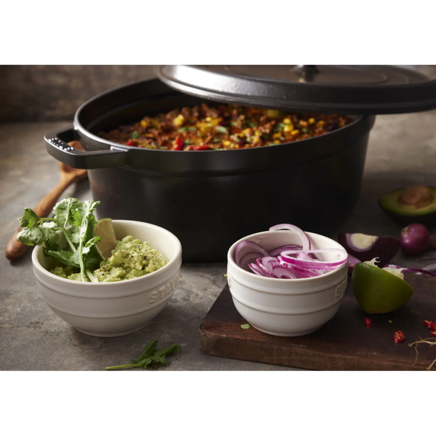 Staub Cocotte 41 cm, Ovale, , Fonte Noir mat Hot