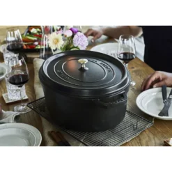 Staub Cocotte 41 cm, Ovale, , Fonte Noir mat Hot