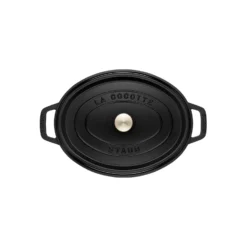 Staub Cocotte 33 cm, Ovale, , Fonte Noir mat Online