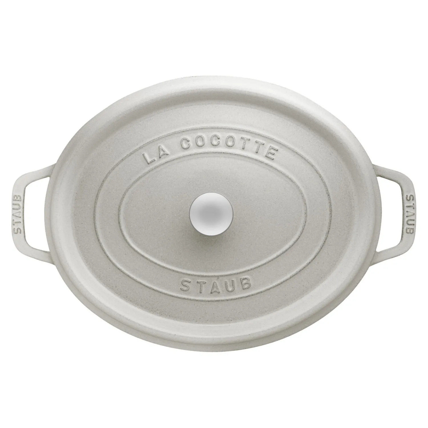 Staub Cocotte 31 cm, Ovale, , Fonte Truffe blanche Clearance