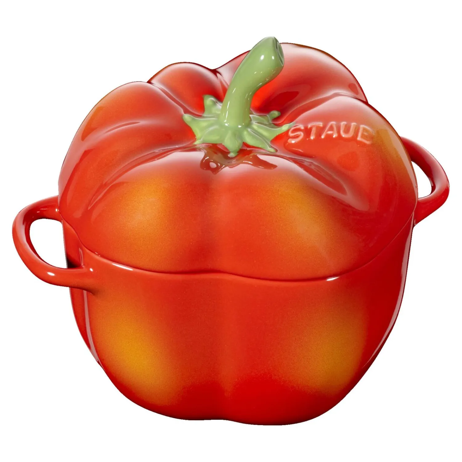 Staub Cocotte 11 cm, Poivron, , Céramique Orange et rouge Outlet