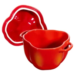 Staub Cocotte 11 cm, Poivron, , Céramique Orange et rouge Outlet