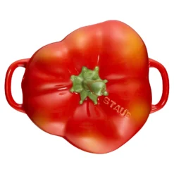 Staub Cocotte 11 cm, Poivron, , Céramique Orange et rouge Outlet