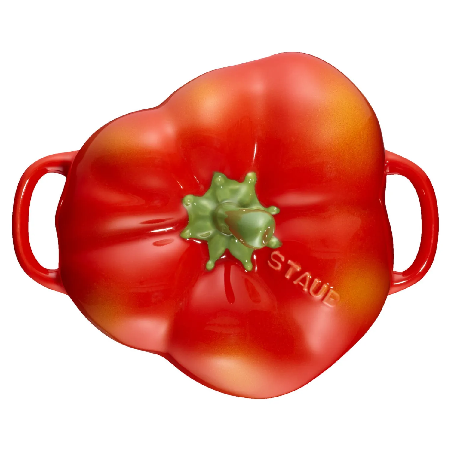 Staub Cocotte 11 cm, Poivron, , Céramique Orange et rouge Outlet