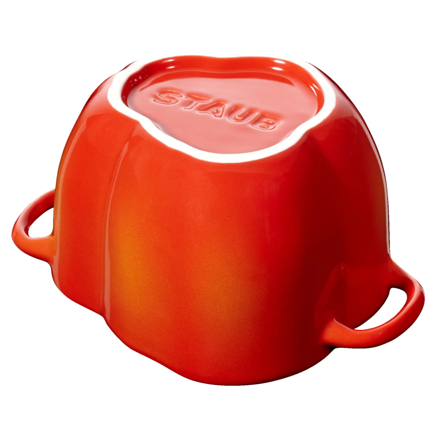 Staub Cocotte 11 cm, Poivron, , Céramique Orange et rouge Outlet