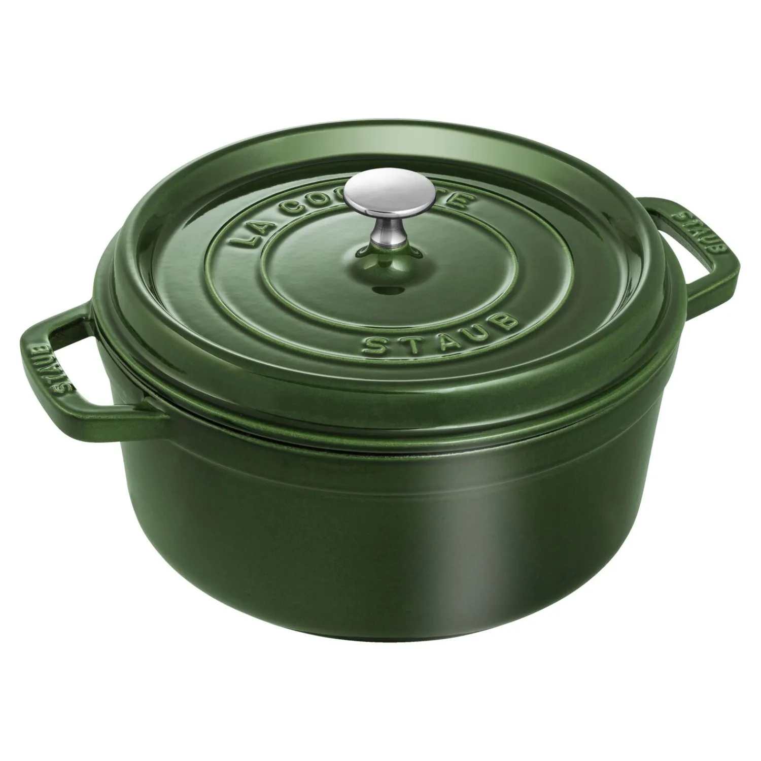 Staub Cocotte 24 cm, Rond(e), , Fonte Basilic