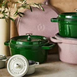 Staub Cocotte 24 cm, Rond(e), , Fonte Basilic