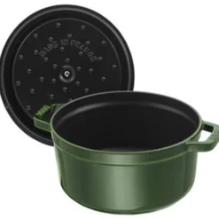 Staub Cocotte 24 cm, Rond(e), , Fonte Basilic