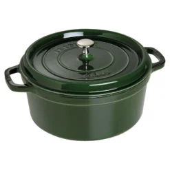 Staub Cocotte 28 cm, Rond(e), , Fonte Basilic Best