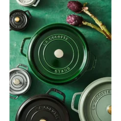 Staub Cocotte 28 cm, Rond(e), , Fonte Basilic Best