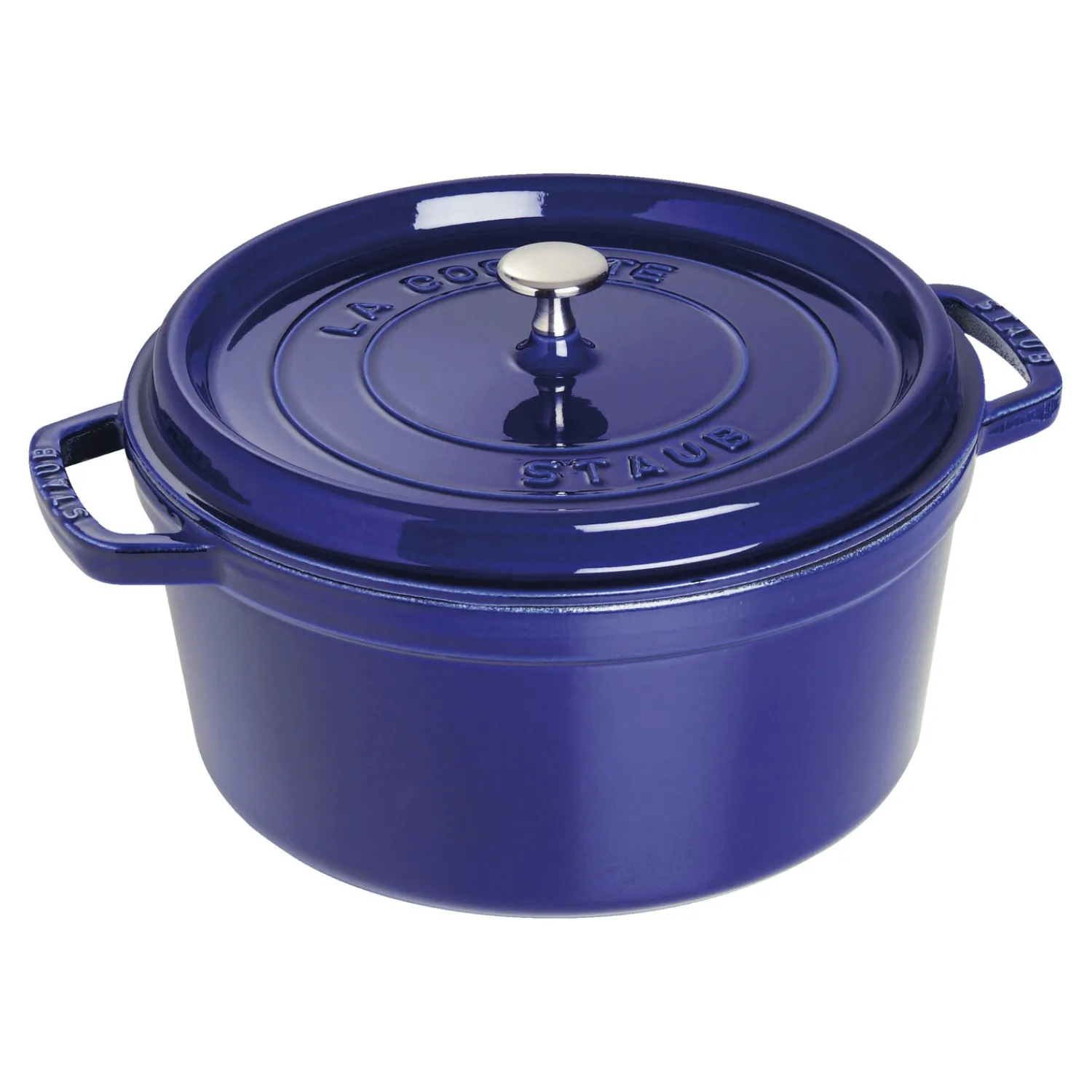 Staub Cocotte 28 cm, Rond(e), , Fonte Bleu intense Online