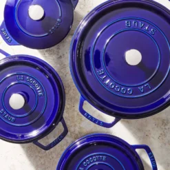 Staub Cocotte 24 cm, Rond(e), , Fonte Bleu intense Hot
