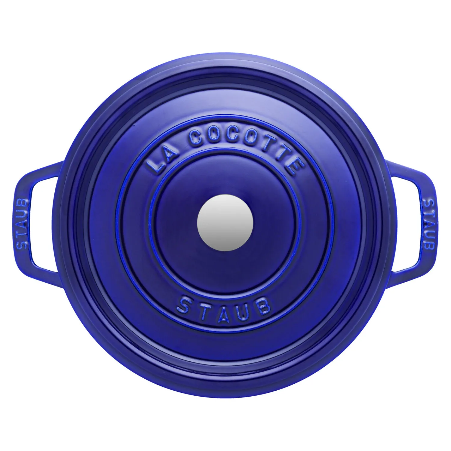 Staub Cocotte 24 cm, Rond(e), , Fonte Bleu intense Hot