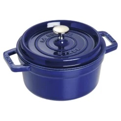 Staub Cocotte 20 cm, Rond(e), , Fonte Bleu intense Discount