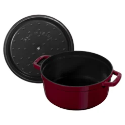Staub Cocotte 28 cm, Rond(e), , Fonte Bordeaux Outlet