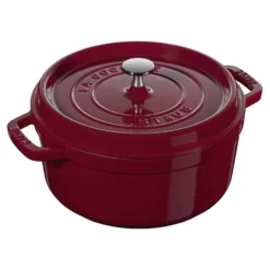 Staub Cocotte 24 cm, Rond(e), , Fonte Bordeaux