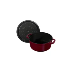 Staub Cocotte 24 cm, Rond(e), , Fonte Bordeaux